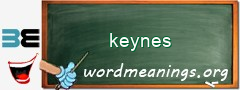WordMeaning blackboard for keynes